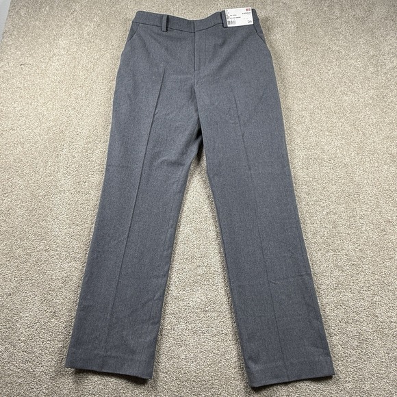 Uniqlo Pants - Uniqlo Smart Ankle Pants Womens Medium Gray 2 Way Stretch Relaxed Tapered New